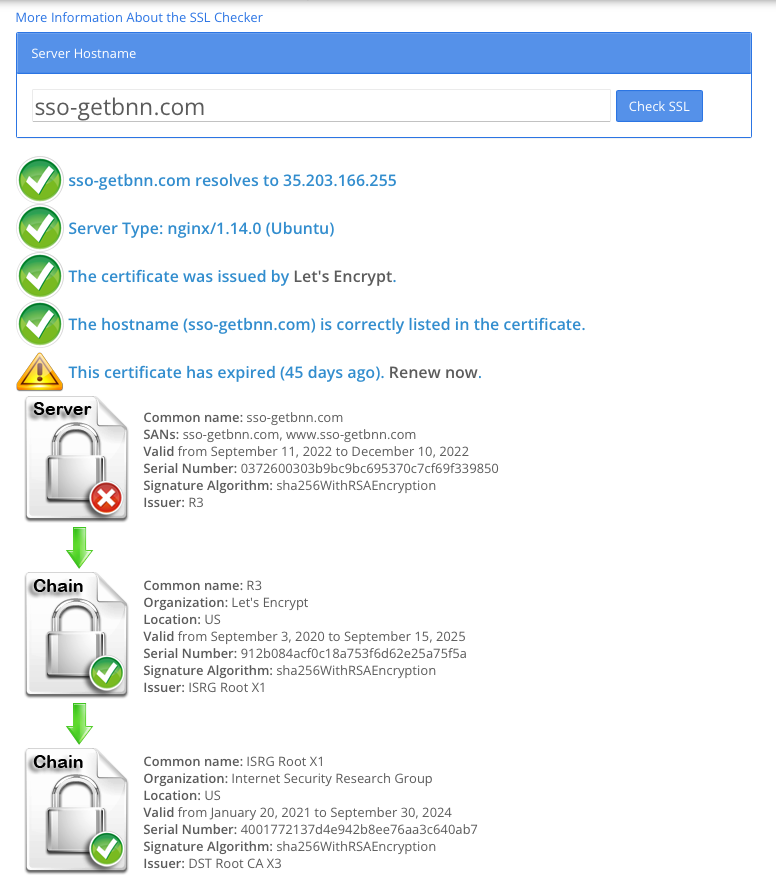 SSL Checker screenshot